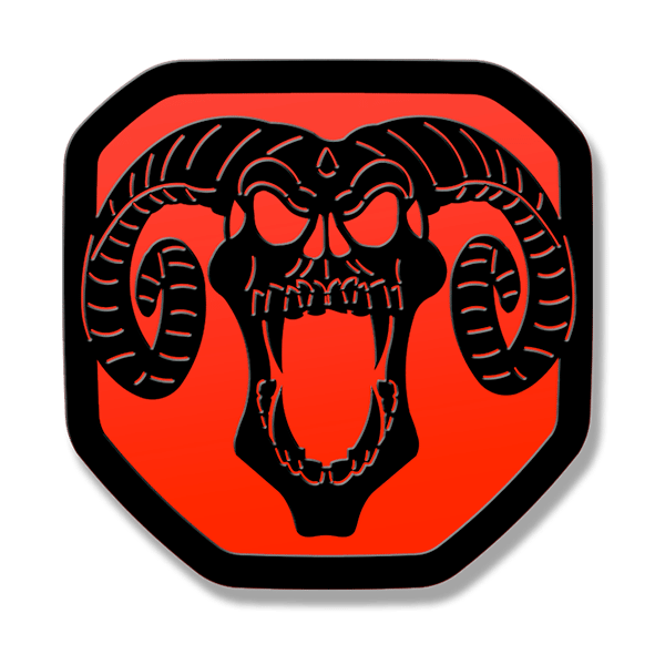 Billet Ram Skull Tailgate Emblem 2019-up Ram 1500